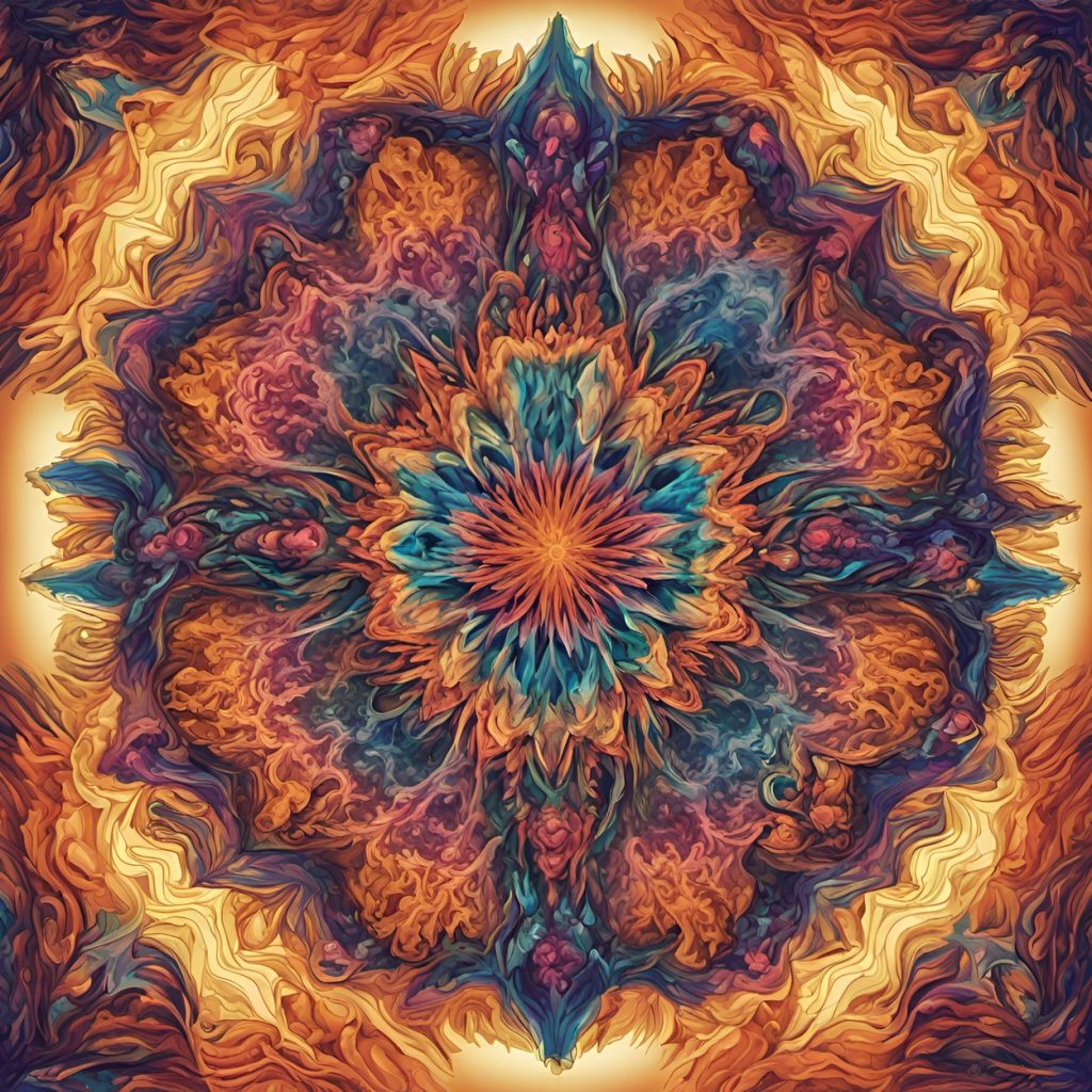 Vászonkép Absztrakt 019 Élet virága mandala