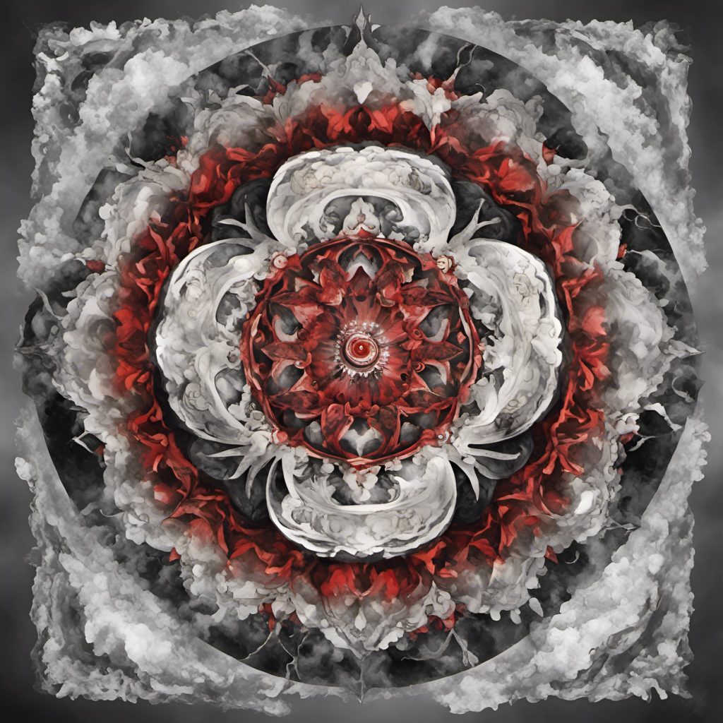 Vászonkép Absztrakt 025 Felhő mandala