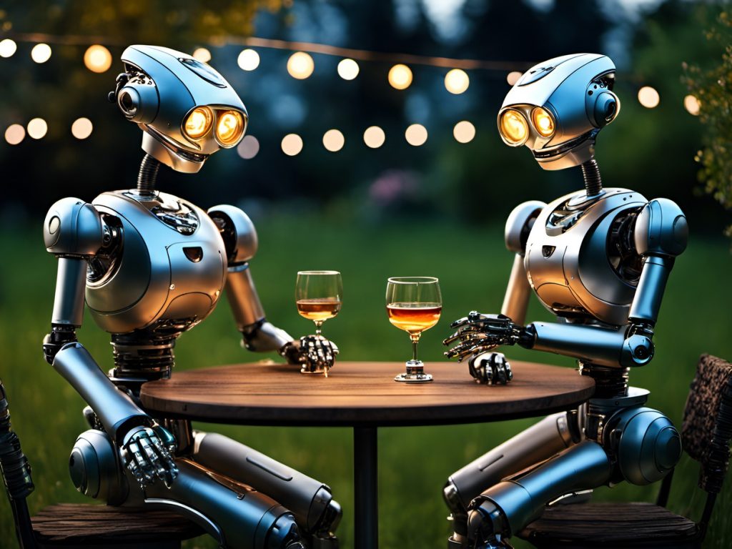 Vászonkép Fantasy 011 Borozó robotok