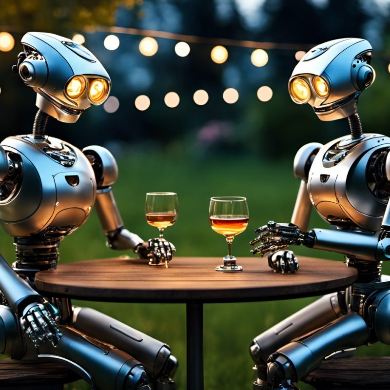 Vászonkép Fantasy 011 Borozó robotok
