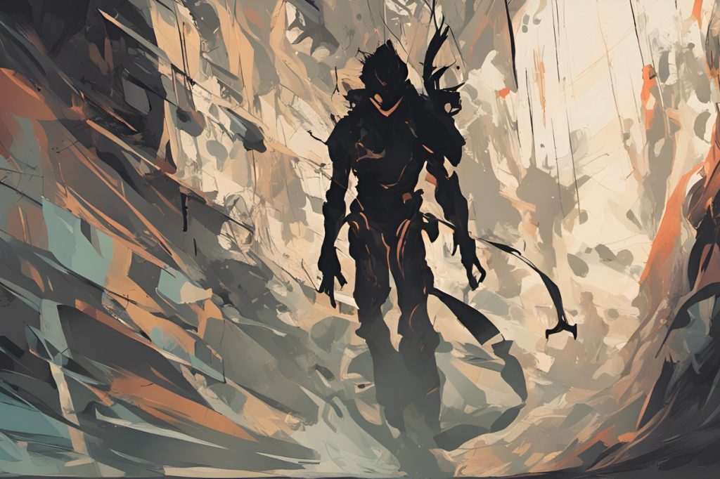 Vászonkép Fantasy 016 Fekete árny