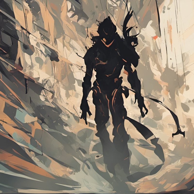 Vászonkép Fantasy 016 Fekete árny