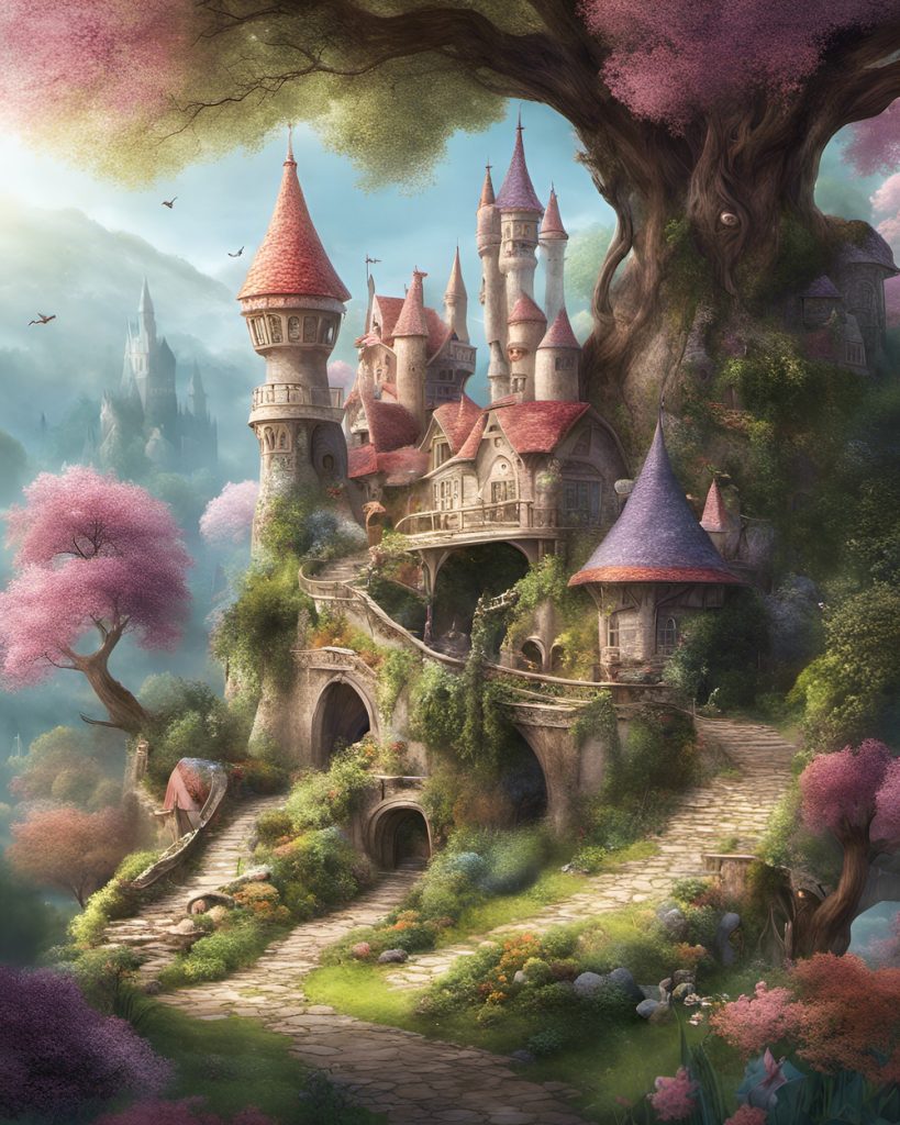 Vászonkép Fantasy 021 Erdei Palota