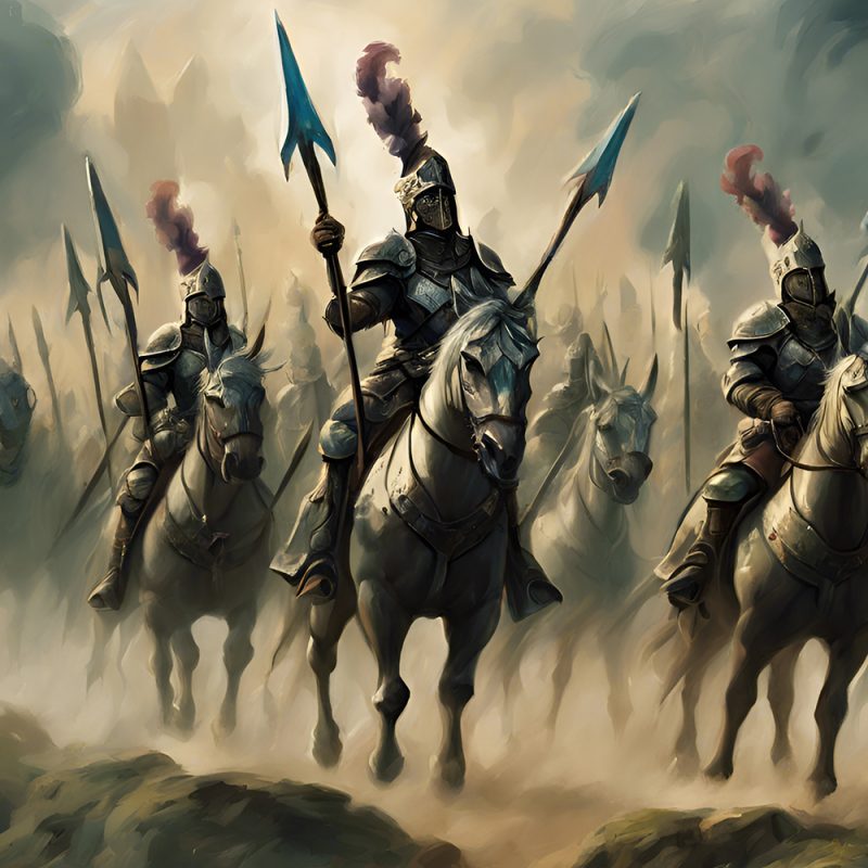 Vászonkép Fantasy 030 Lovas hadsereg