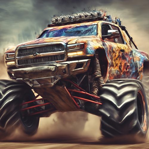 Vászonkép Jármű 020 Monster truck 1