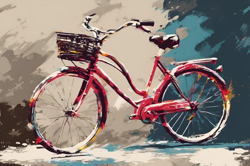 Vászonkép Jármű 023 Rózsaszín kerékpár