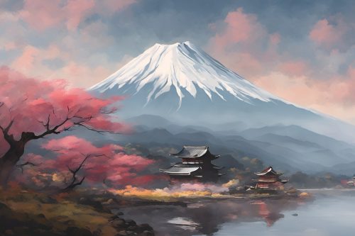 Vászonkép Természet 007 Fuji hegy