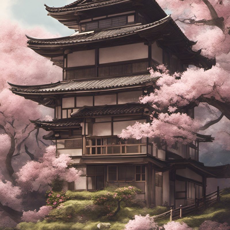 Vászonkép Természet 033 Japán cseresznye virágzás