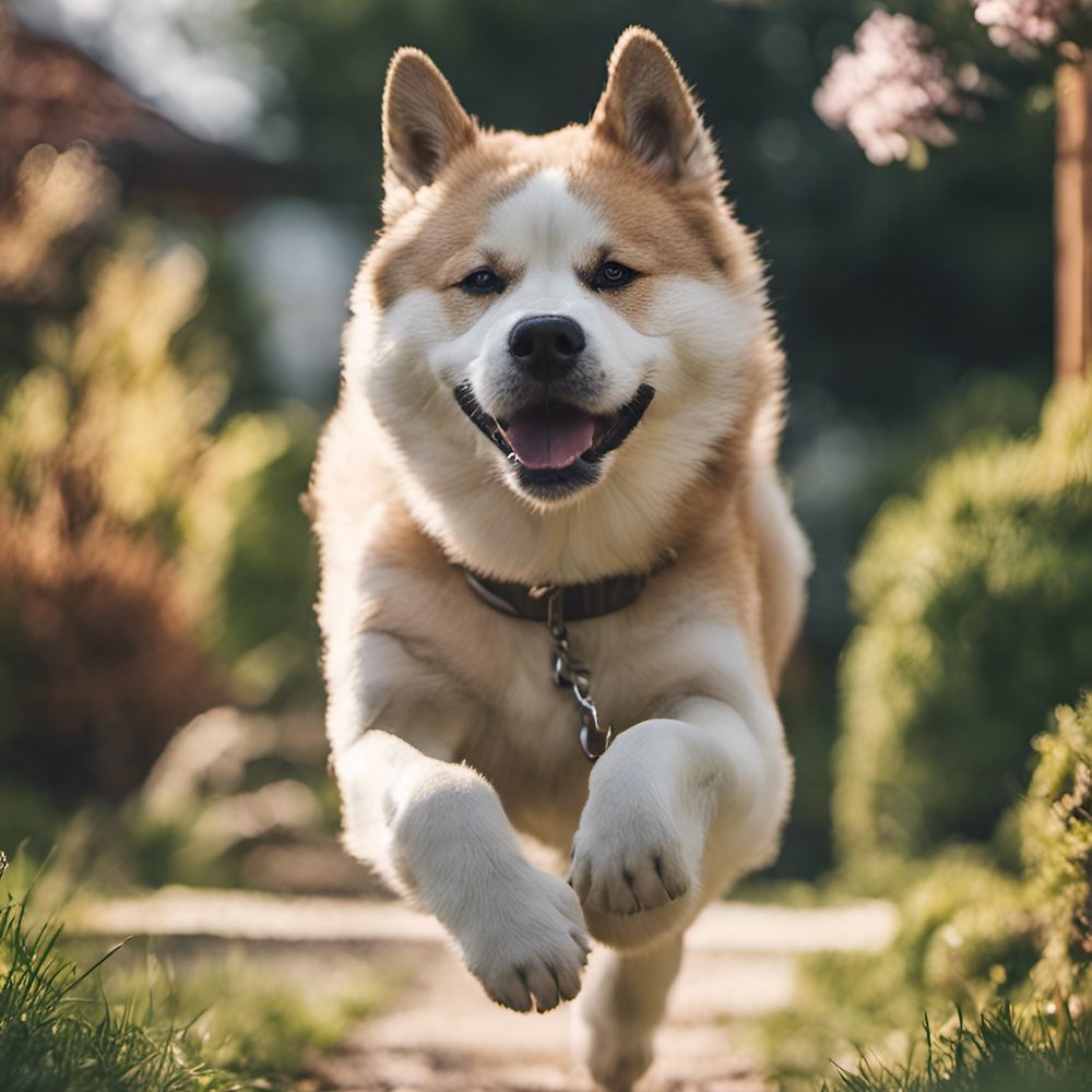 Vászonkép Állat 019 Futó akita