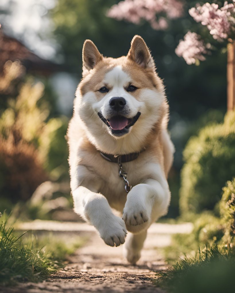 Vászonkép Állat 019 Futó akita