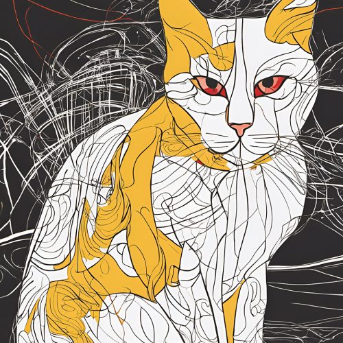 Vászonkép Állat 047 Tűz szemű macska