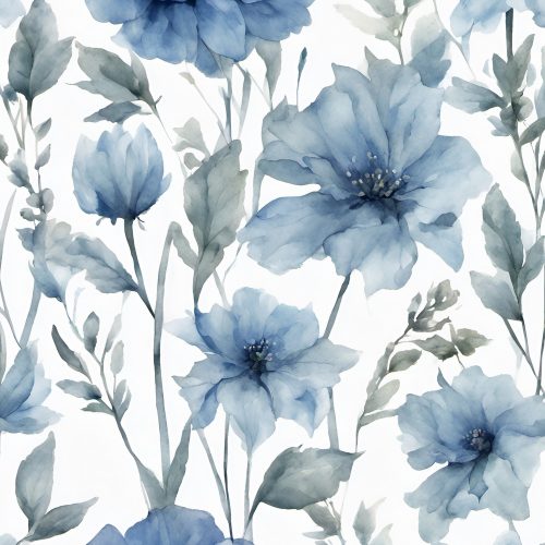 Vászonkép 010 kék virágok