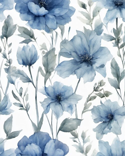 Vászonkép 010 kék virágok
